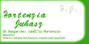 hortenzia juhasz business card